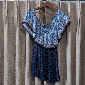 Women's Size 2X Absolutely Famous On Or Off The Shoulder Short Sleeve Shirt